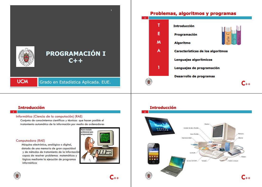 Imágen de pdf Problemas, algoritmos y programas - Programación I - C++